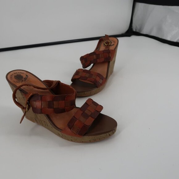 Lucky Brand Women's Carmel Weave Style Details Wedge Size 10 - Picture 1 of 11
